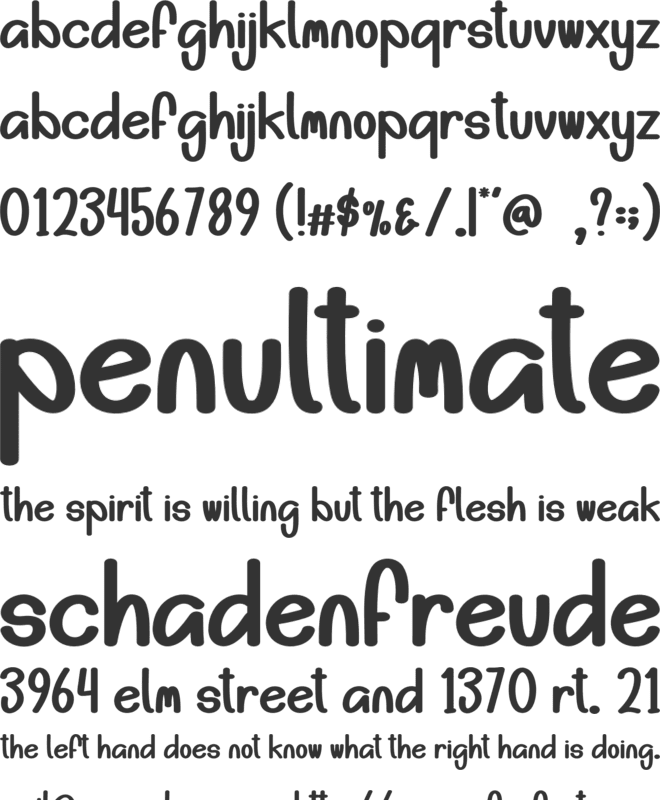 Famous Beach font preview