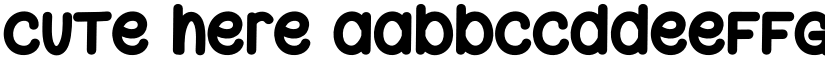 Cute Here font