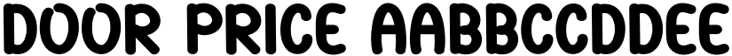 Door Price font