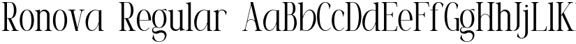 Ronova Regular font