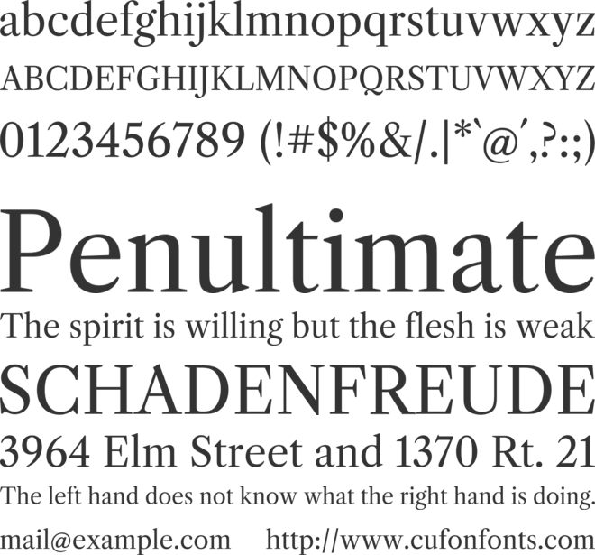 Libre Caslon Text font preview