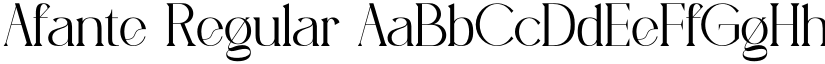 Afante Regular font