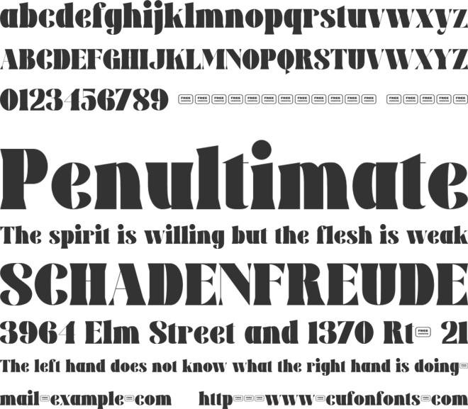 Aesthem Free Trial font preview