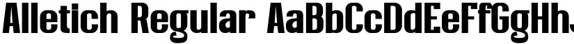 Alletich Regular font