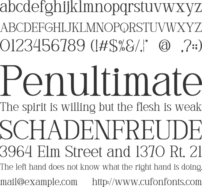 Ragellan font preview