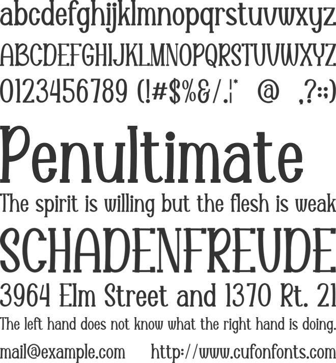 Anabel Rasefa font preview