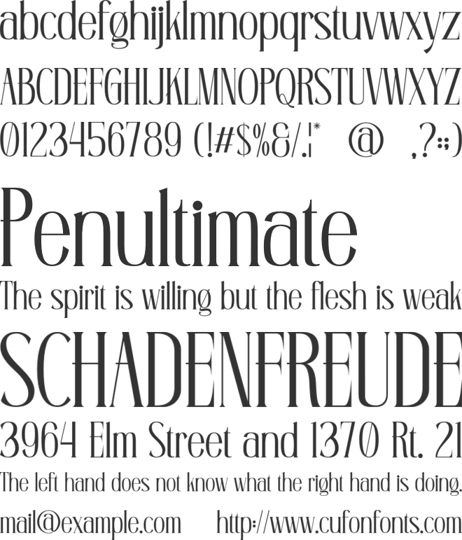 Azemona font preview