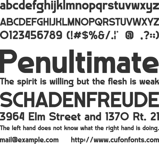 Ragestu font preview