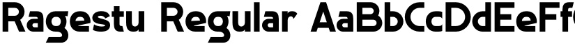 Ragestu Regular font
