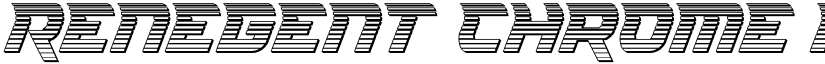 Renegent Chrome font