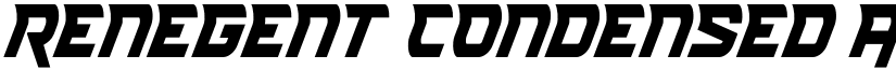 Renegent Condensed font