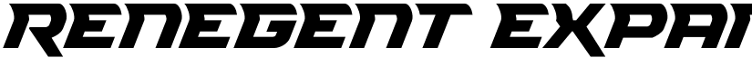 Renegent Expanded font