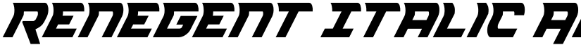 Renegent Italic font