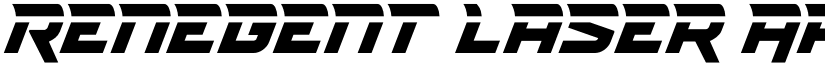 Renegent Laser font