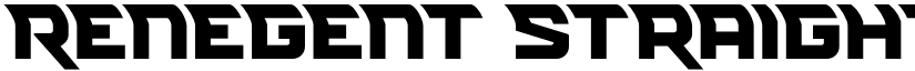Renegent Straight font