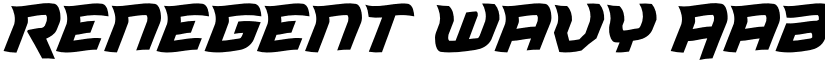 Renegent Wavy font