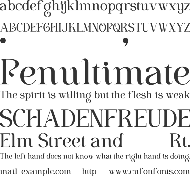 Wisteriano font preview