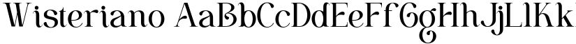 Wisteriano font
