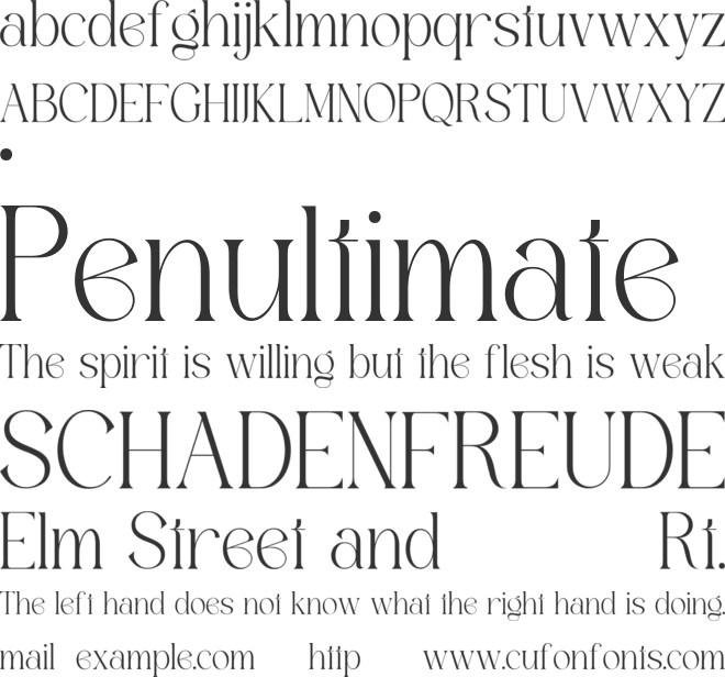 AGIFTED font preview