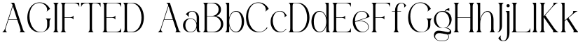 AGIFTED font