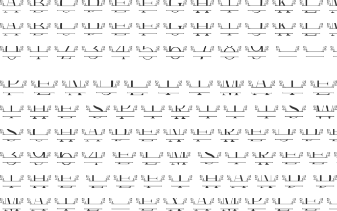 Beauty Blossom Line Monogram font preview