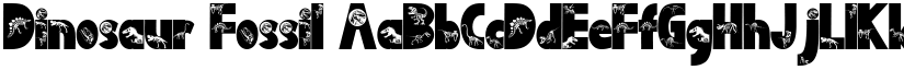 Dinosaur Fossil font