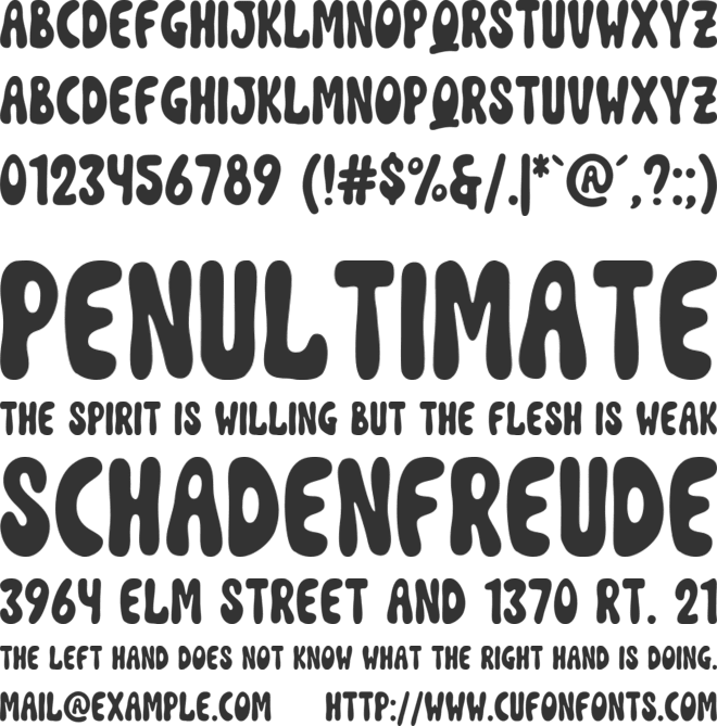 WR Coast Mango font preview