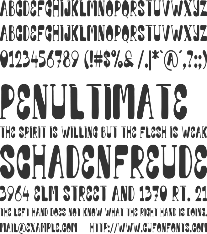WR Mellow Kids font preview