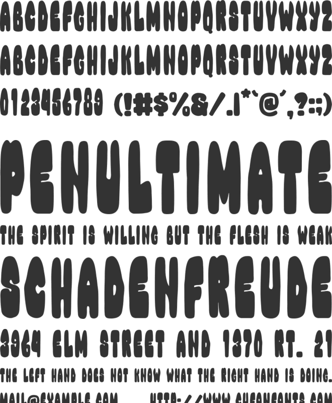 Retro Condense font preview