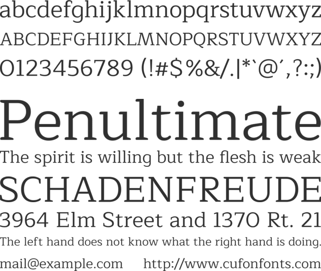 Maitree font preview
