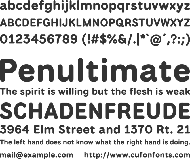 National Park New Fixed font preview