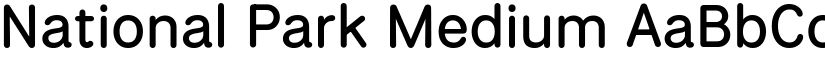 National Park Medium font