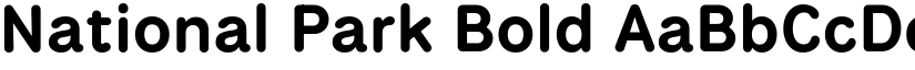 National Park Bold font