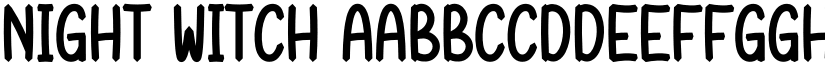 Night Witch font