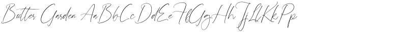 Butter Garden font