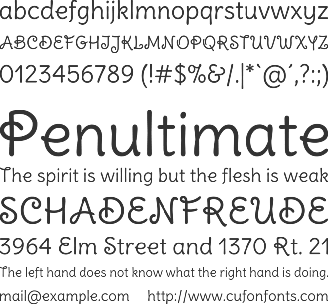 Delius Swash Caps font preview