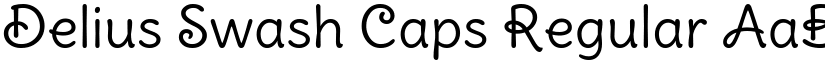 Delius Swash Caps Regular font
