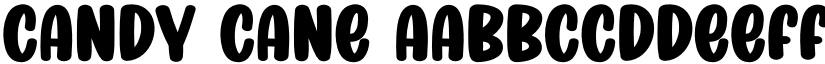 Candy Cane font