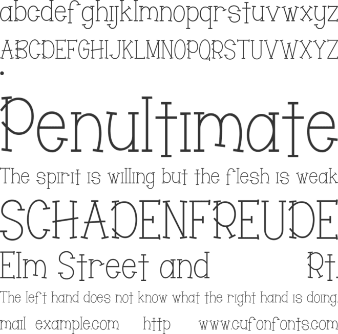 ZATHURA font preview