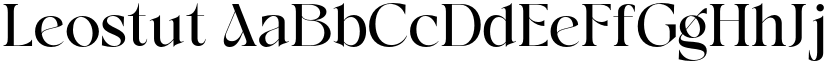Leostut font