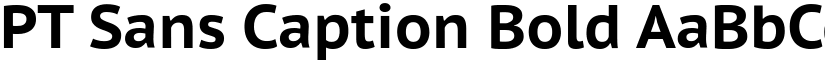 PT Sans Caption Bold font