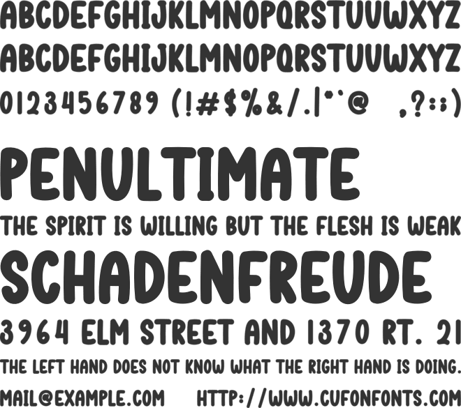 Cafe Coffee font preview