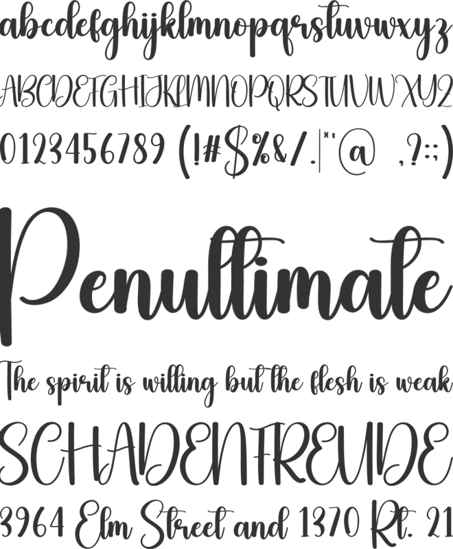 Witchcraft font preview