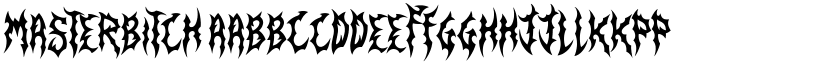 Masterbitch font