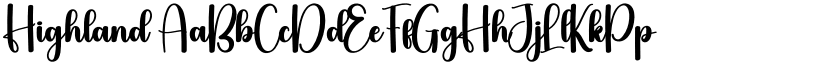 Highland font