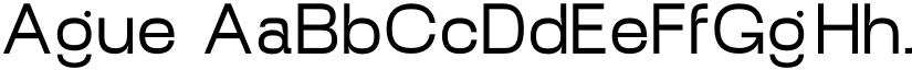 Ague font