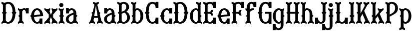 Drexia font