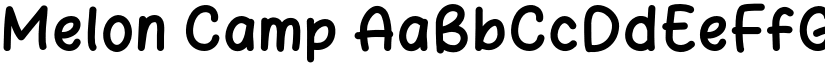 Melon Camp font