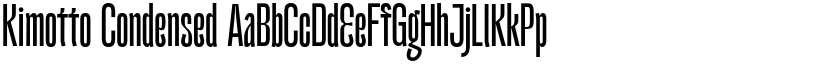 Kimotto Condensed font