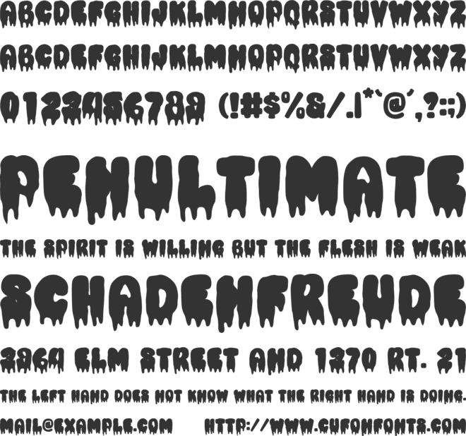 Retro Monster font preview